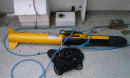 Photo of the sidescan sonar fish used on the Natwest II
