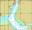 Navifish image of CTD and ADCP locations near the Tamar and Lynher